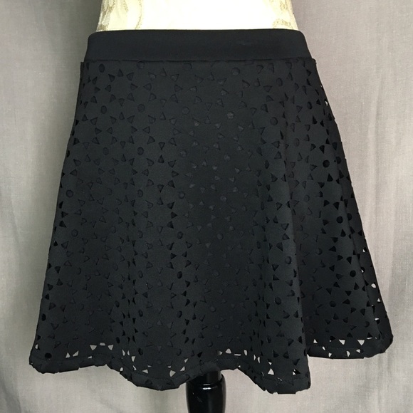 Bethany Mota Laser Cut Stretchy Skirt - Picture 5 of 5